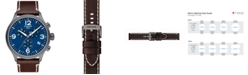 Tissot Men's Swiss Chrono XL Brown Leather Strap Watch 45mm